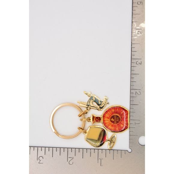 REMY MARTIN XO Charm Keychain Special Cognac Mini Bottle Gold Key Holder BinA16 - Picture 12 of 12